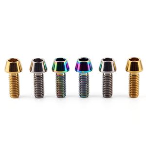 Din912 зауженные M5 Шестигранная зауженные мультяшный головной убор, Gr5 Tc4 Ti-6al-4v титановые болты для велосипеда