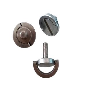 Винты-шпильки Changxin OEM ODM 1/4" из нержавеющей стали ANSI класса 4.8/6.8 с метрической мелкой резьбой, плоской головкой, для крепления камер, с черным оксидированием